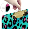 thumbnail image 4 of Coolnut Sexy Leopard Print Acrylic Clipboard with Low Profile Gold Metal Clip Standard A4 Letter Size Decorative Clipboards for Office,Jobsite,Medical,School, 4 of 7