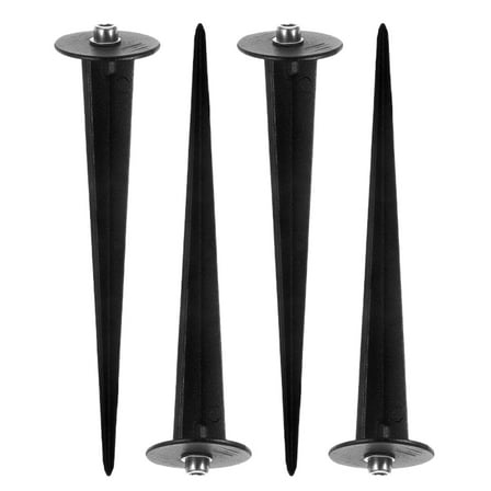 OUNONA 4-Pack Yard Stakes for Outdoor Christmas Lights, Garden Light Stakes, Ground Stakes for Garden Lighting