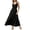 Black, variant on Summer Dresses for Women 2026 Flowy Casual Midi Dress V Neck Beach Vacation for Wedding Guest Party Vacation(Black,S)