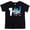 Black Shirt, variant on Shark 1st Birthday Shirt for Baby Boys Shark Themed First Birthday Outfit Granite Heather Short Sleeve Shirt