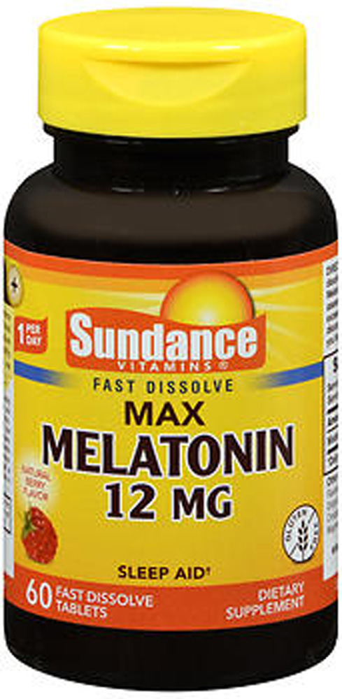 Sundance Melatonin Tablets, 12 mg, 60 Count