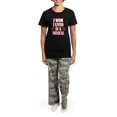 thumbnail image 4 of CafePress - I Wish I Lived In A Musical Women's Dark Pajamas - Women's Short Sleeve Print T-Shirt and Pants Dark Cotton Pajama Set, 4 of 7