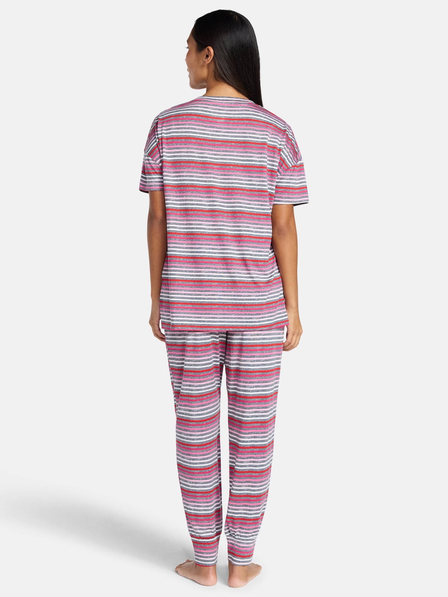 Jaclyn Women's Valentine's Day Sleep Tee and Jogger Pants Pajama Set, 2-Piece, Sizes S-XL