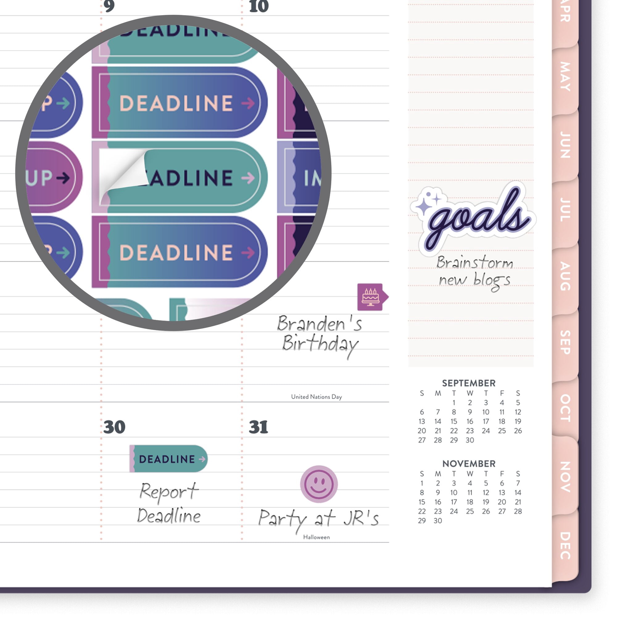 CatCoq for Mead 2027 Weekly Monthly Planner Retro Flower Large 8 12 x 11 -