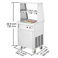 thumbnail image 2 of KFFKFF Fried Ice Cream Roll Machine / Rolled Ice Cream Maker with a 13.8 x 13.8 Inch Pan, 2 of 9