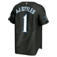 thumbnail image 3 of Men's ProSphere Black AJ Styles Phenomenal Baseball Jersey, 3 of 3