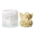 thumbnail image 4 of Wmool Wishing Well Angel Candle Silicone Mold Rose Shell Angel Candle Mold DIY Hot N7, 4 of 8