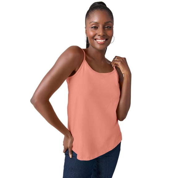 Jessica London Women's Plus Size Stretch Cotton Cami