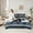 Blue Blackwhite, variant on jejeloiu Rustic Cow Hide 7-Piece Twin Bedding Sets,Abstract Geometric Rhombus Bedding Comforter Set,Red Brown White Sheet Sets For Boys Kids,Ultra Soft Home Decor Reversible