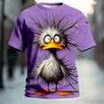thumbnail image 2 of Bibifish Mens Crew Neck Short Sleeve Graphic T-Shirts Funny Print Soft Casual Streetwear Novelty Oversized Tee Shirt, 2 of 3