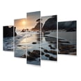 thumbnail image 2 of Designart "Rocky Beach in a Photo III" Nautical & Beach Art Living Room Set, 2 of 5