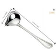 thumbnail image 2 of JWDX Cooking Utensils Clearance, Small Drizzle Spoon 2 Ounce Stainless Saucier Soup Spoon for Spooning Gravies, 2 of 9