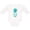 AA-White, variant on Blue and Green Pineapple Boys or Girls Long Sleeve Baby Bodysuit