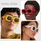 thumbnail image 5 of Gafas de sol inflables inflables de la tendencia de la moda gafas de sol cuadradas del tiroteo de la calle, hechas de PC, 5 of 5