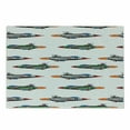 thumbnail image 1 of Airplane Cutting Board, Jet-Planes Aviation Attack Modern Technology United Kingdom Model Illustration, Decorative Tempered Glass Cutting and Serving Board, Small Size, Multicolor, by Ambesonne, 1 of 1
