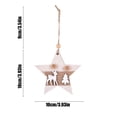 thumbnail image 3 of Wooden Christmas Tree Hanging Christmas Decoration Scene Decoration Hanging Christmas Tree Decoration Various Shapes Available, 3 of 6