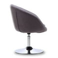 thumbnail image 2 of Hopper Grey and Polished Chrome Twill Adjustable Height Chair, 2 of 3