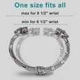 thumbnail image 5 of Handcrafted Bracelet Norse Metal Arm Ring Handmade Viking Wolf Head Bracelet Bangle, 5 of 8