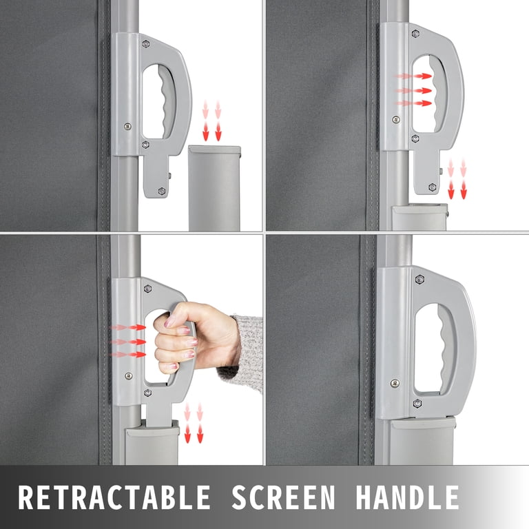 KFFKFF Retractable Side Awning, 118" x 63", Gray photo 5