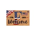 thumbnail image 2 of 250 Anniversary Usa Monogram Letter Doormat American Stars and Stripes 4th of July Patriotic Welcome Door Mat Family Last Name Initial Floor Mat Independence Day Decoration for Indoor Outdoor F, 2 of 6