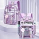 thumbnail image 4 of RKSTN school backpack Transparent PVC Fashion Casual Shoulder Bag Student Schoolbag Swimming Bag Large Capacity Backpack Trendy Versatile Fresh, 4 of 6