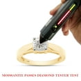 thumbnail image 7 of 1 Carat 6.5MM Round Cut Lab Created Moissanite Diamond Solitaire Engagement Rings For Women In 10K Solid Yellow Gold (G-H Color, VVS1 Clarity, 1 Cttw)-5, 7 of 7