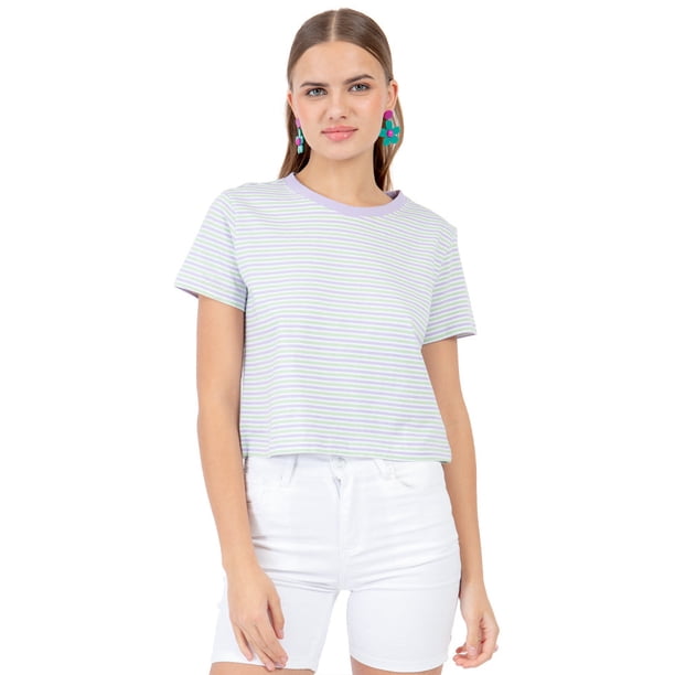 PLAYERA PARA MUJER QUARRY CON RAYAS