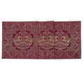 thumbnail image 4 of Stylo Culture Bohemian Dining Table Runner Purple Gold Elephant & Floral Brocade Jacquard Rectangle Home Decor Indian Coffee Table Cloth | 60x16 Inches ( 152 x 40 cm), 4 of 5