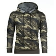 thumbnail image 2 of Men Fleece Sweatshirt Autumn Winter Camo Hooded Hoodies Blank Pullover Hoody Cotton Male tops clothes, 2 of 7