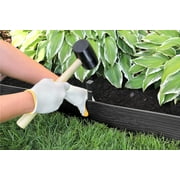 Master Mark Terrace Board Landscape Garden Border Edging Plastic (Black) 5 in. x 40 ft. with 10 Stakes