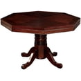 thumbnail image 6 of Furniture of America Traditional Wood 5-Piece Gaming Table Set, Cherry, 6 of 9