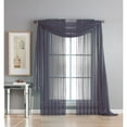 thumbnail image 2 of Diamond Sheer Voile Curtain Panels, 2 of 5