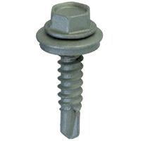Roofing Screw - #12 x 1"" - Hex Head - Pkg of 80 - ITW Teks 21412