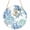 Blue, variant on Green Coastal Seashells Round Front Door Welcome Sign, 7.8 Inch Wall Hanging Decor for Indoor Outdoor, Nautical Brown Coral Starfish Home Porch Hanger Decorations for Holiday Gift