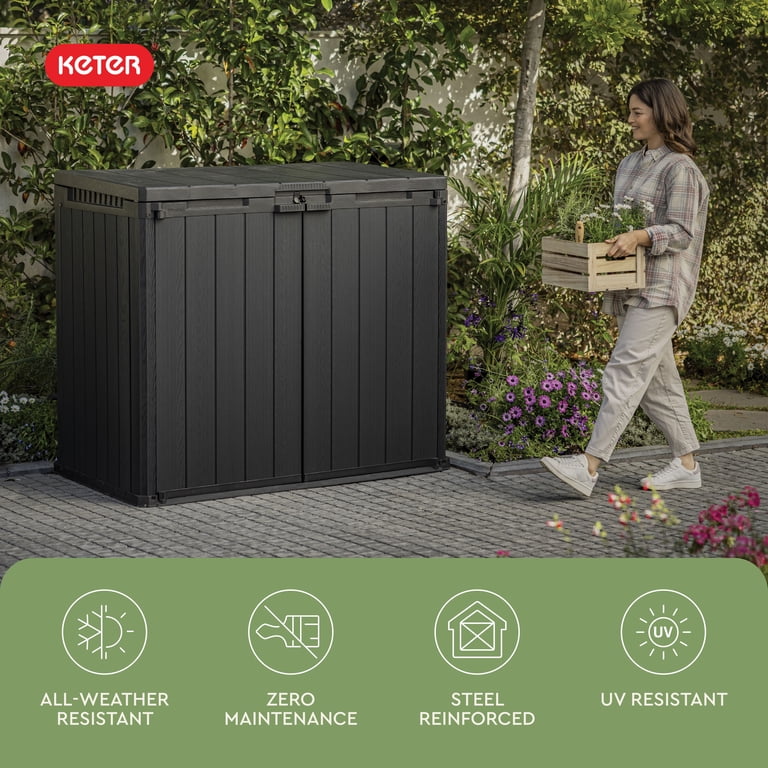 Keter Outdoor Storage Shed, Durable Resin, Compact & Portable Keter Outdoor Storage Shed, Durable Resin, Compact & Portable