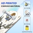 thumbnail image 3 of 31"x8" Celestial Moth Moon Stars Cosmic Complete Skateboards for Beginners, Double Kick 7 Ply Maple Deck Skateboard with Wheels, Gifts for Kids Teens, 3 of 8