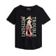 thumbnail image 1 of Pinocchio - Camiseta Trouble para Mujer (Negro), 1 of 4