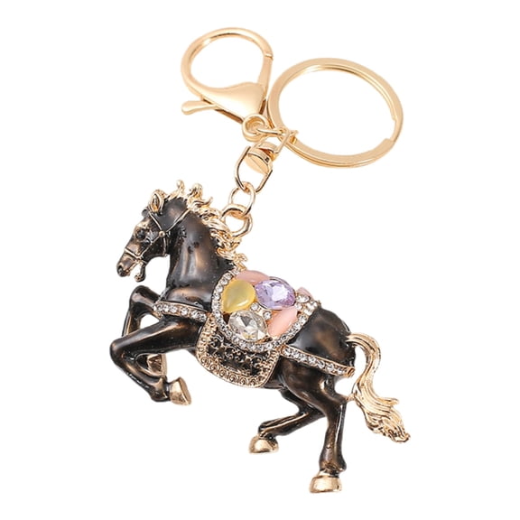 Noothes 2026 Year of Horse Keychain - Sparkling Enamel Chinese New Year Horse Pendant for Car Keys, Lucky Zodiac Gift for Horse Lovers