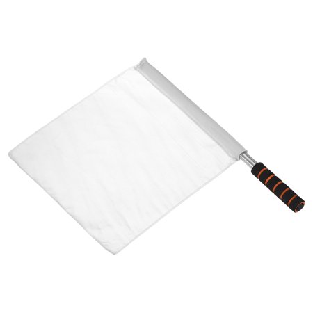 Uxcell Football Linesman Referee Flag Stainless Steel Pole Sponge Grip  White