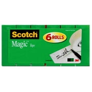Scotch Magic Tape Refill 6 Pack, 3/4 in. x 800 in., 6 Boxes/Pack