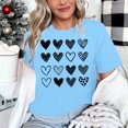 thumbnail image 4 of Tbopshirt Valentine's Day T-Shirts for Women Tees,Plus Size Womens Tops,Women Valentines Day Short Sleeve Heart Printed T-Shirt Novelty Graphic S-XXXL, 4 of 4