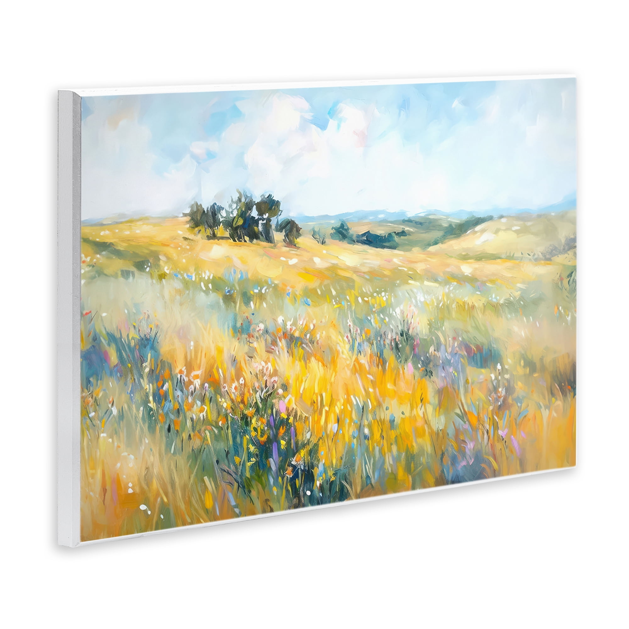 Stupell Industries Country Prairie Scene Landscape & Nature Painting Unframed Art Print Wall Art, 19 x 13