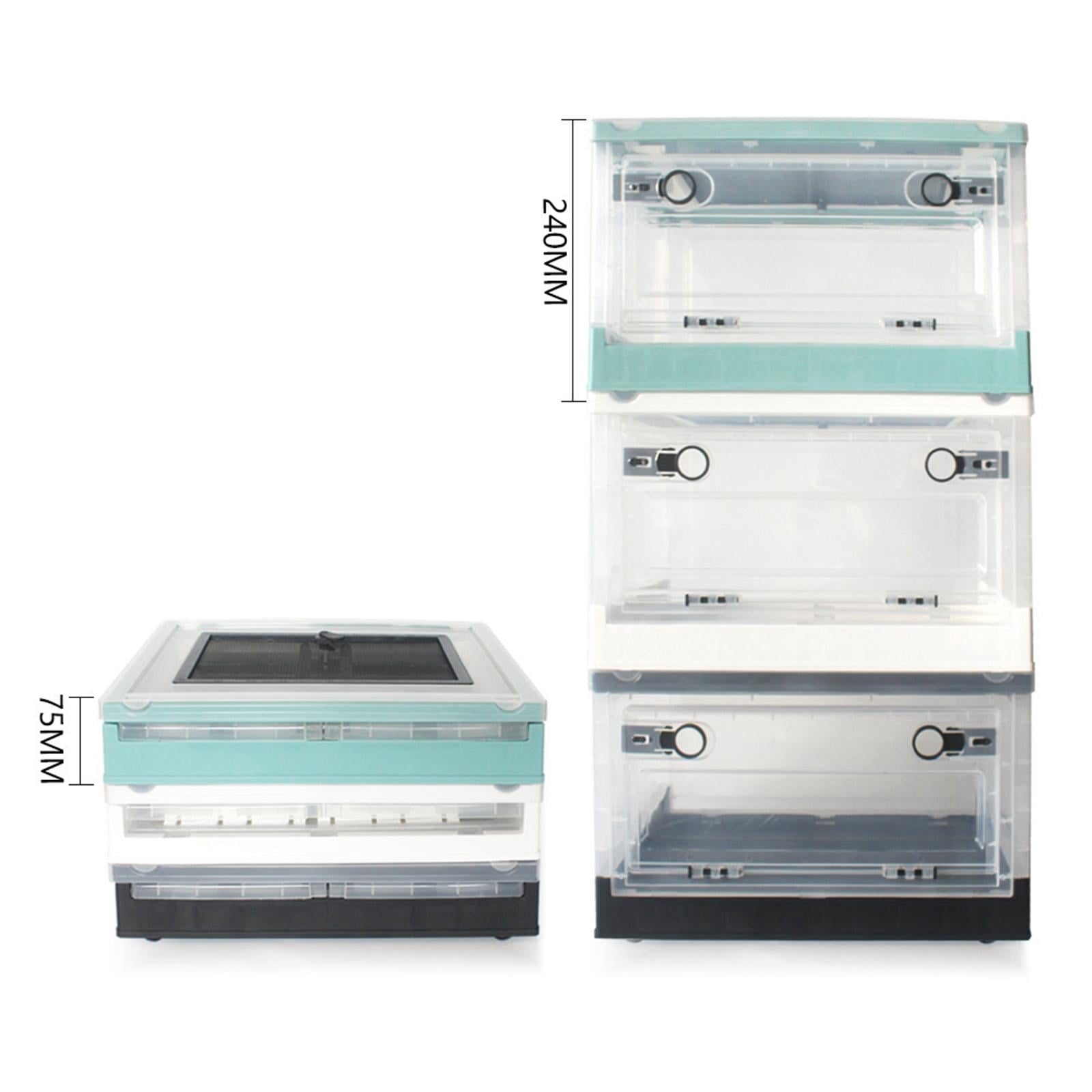 Bvdfgk Folding Reptile Feeding Box Hamster Breeding Box Hedgehog Cage Habitat Transport White