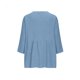 thumbnail image 4 of Craaazy Women Casual V Neck Blouse, Solid Color 3/4 Sleeve Button Down Shirt, Loose Fit Comfy Cotton Linen Top for Daily Wear Gifts, 4 of 6