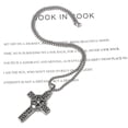 thumbnail image 5 of Leander stainless steel hip-hop punk street style fashion cross pendant titanium necklace for men and women., 5 of 6