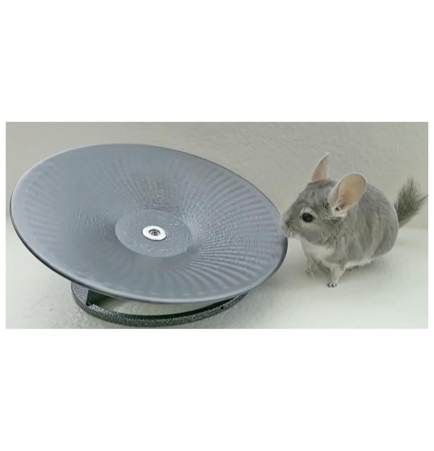 Treadmill Wheel 14" Black - All Metal Exercise Wheel for Chinchillas, Prairie Dogs, Rats, Hedgehogs, Sugar Gliders, Squirrels, Degus, Hamsters & Other Small Animals - Smooth, Fast, Silent, Durable