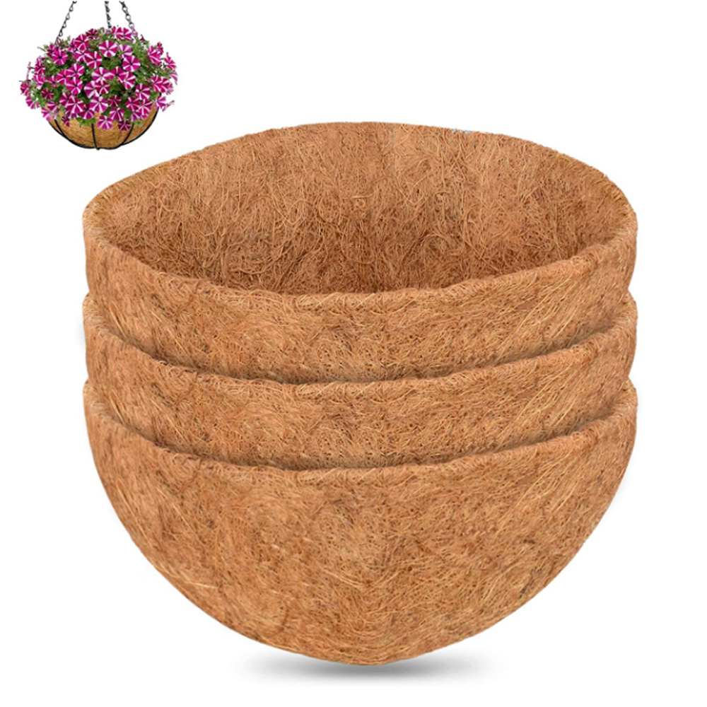 3PCS 10Inch Coconut Liners Coco Coir Hanging Basket Liners 100 Natural