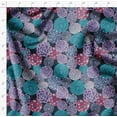 thumbnail image 4 of Soimoi Lightweight Cotton Voile Fabric, Purple- Floral Print, Unstitched Material- 42 Inch Width, Ideal For Making Summer Dresses, Blouses, Scarves, Sheer Curtains, Garment Linings, 1 Yard, 4 of 6