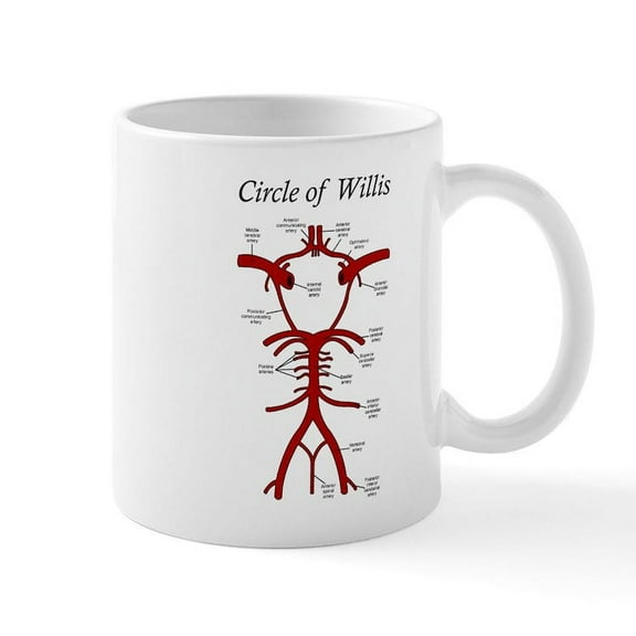 CafePress - Circle Of Willis Mugs - 11 oz Ceramic Mug - Novelty Coffee Tea Cup