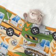 thumbnail image 2 of Yiaed Construction Machinery1 Print Dog Blankets-Cat Blanket Washable for Couch Protection,Puppy Blanket, Soft Plush Reversible Throw Furniture Protector-Small, 2 of 8